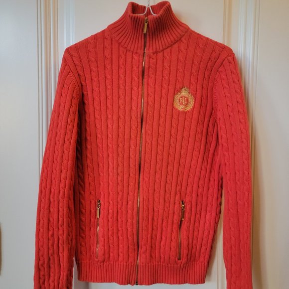 Ralph Lauren Sweaters - Ralph Lauren Cableknit Full Zip Sweater